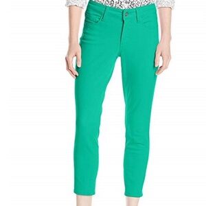 NYDJ Petite Clarissa Skinny Ankle Jeans Jade Mint Green Jeans Size 8P